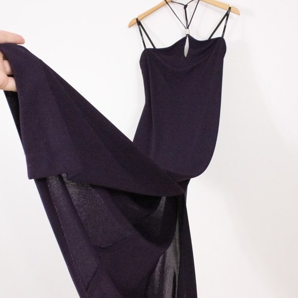 *Lori Ann Montreal Purple Strapless Formal Maxi Dress - Picture 4 of 9